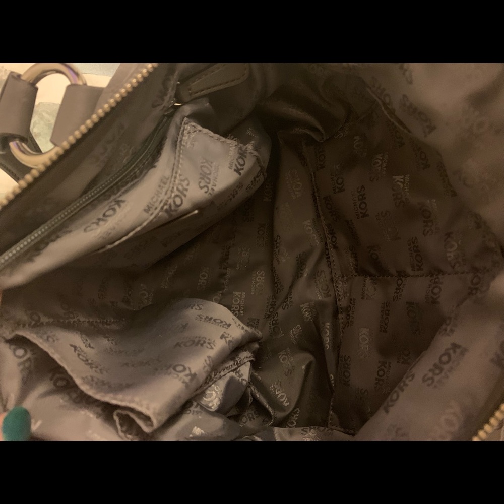 Michael Kors Gray with silver zippers satchel - Picture 4 of 5